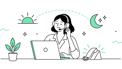 24/7 Hotline – immer erreichbar für Deine Kunden