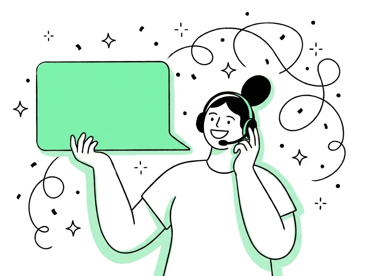 Illustration: Anrufannahme im Namen Ihres Unternehmens