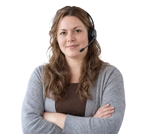 Telefonistin von starbuero.de mit Headset