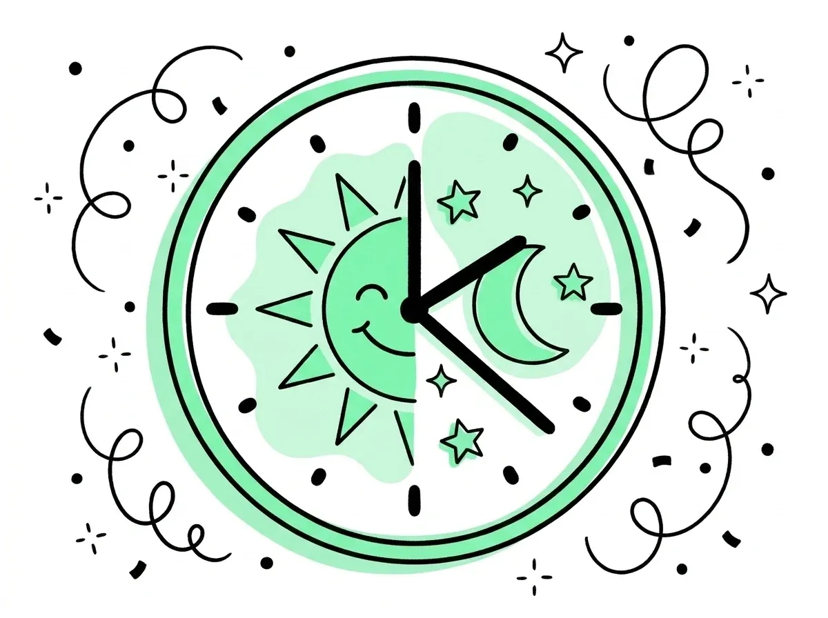 Illustration: rund um die Uhr erreichbar – auch nachts und an Feiertagen