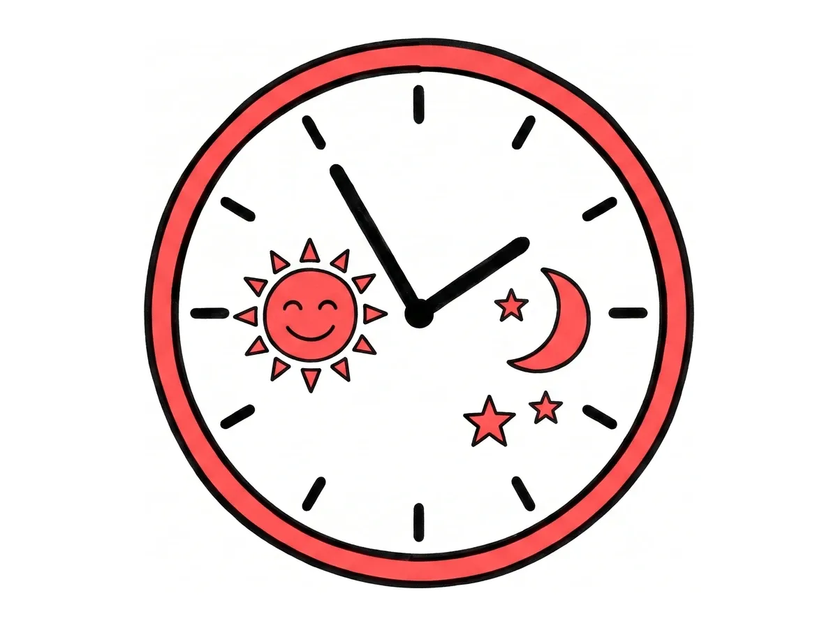 Illustration: rund um die Uhr erreichbar – 24/7, 365 Tage im Jahr