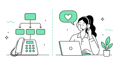 Automatische Telefonzentrale vs. starbuero.de