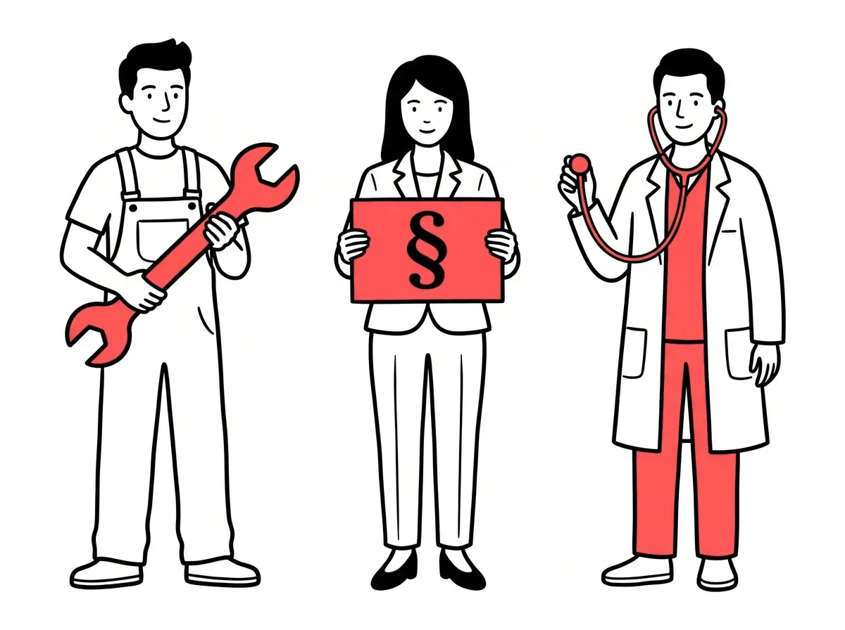 Illustration: Telefonservice-Team für Unternehmen unterschiedlichster Branchen